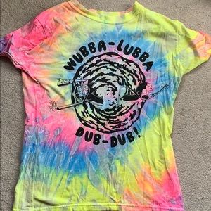 Rick and Morty tie dye shirt